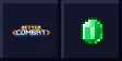 Better Combat logo beside a emerald