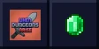 When Dungeons Arise logo beside a emerald