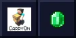 Carry On logo beside a emerald
