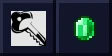 Controlling logo beside a emerald