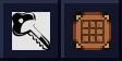 Controlling logo beside a crafting table