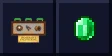 Immersive Engineering logo beside a emerald