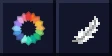 Iris Shaders logo beside a feather