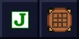 Just Enough Items logo beside a crafting table