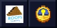 Macaw's Roofs logo beside a clock