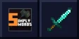 Simply Swords logo beside a diamond sword
