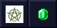 Occultism logo beside a emerald