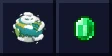 Oh The Biomes You'll Go logo beside a emerald
