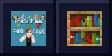 Pam's HarvestCraft 2 logo beside a bookshelf