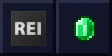 Roughly Enough Items logo beside a emerald