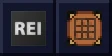 Roughly Enough Items logo beside a crafting table