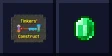 Tinkers' Construct logo beside a emerald