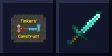 Tinkers' Construct logo beside a diamond sword