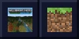 William Wythers' Overhauled Overworld logo beside a grass block