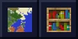 Xaero's Minimap logo beside a bookshelf